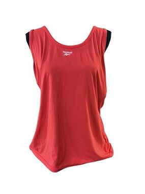 Reebok Women's Coral-Red Scoop Neck Tank Top XL